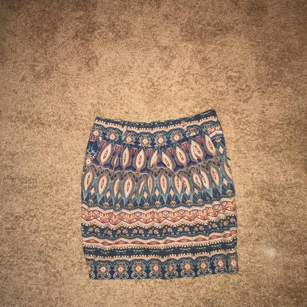 Aztec printed skirt